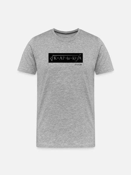 KALUKA Formula Club - T-shirt bio Premium Homme - gris chiné