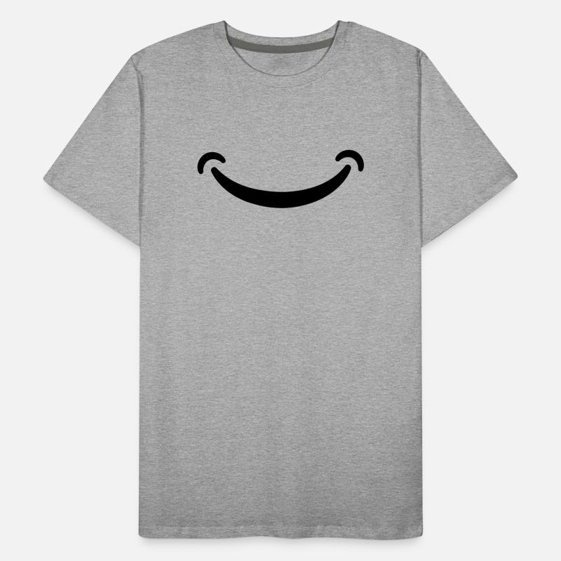 Lächeln Männer Premium Bio T-Shirt