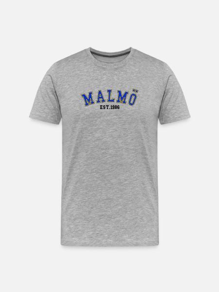 Malmö Est. 1986 - Men's Premium Organic T-Shirt - heather grey