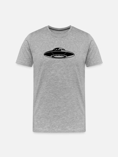UFO - Men's Premium Organic T-Shirt - heather grey
