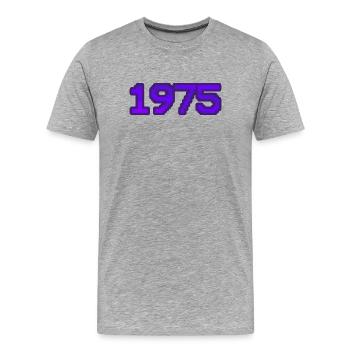Nerd 1975 - T-shirt bio Premium Homme - gris chiné - Devant - Damien (186cm)