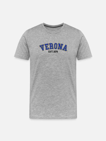 Verona Est. 1976 - Men's Premium Organic T-Shirt - heather grey