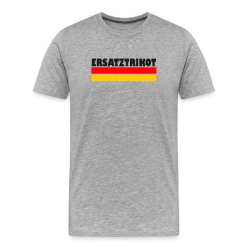 Ersatztrikot - Männer Premium Bio T-Shirt - Grau meliert - Vorne - Damien (186cm)