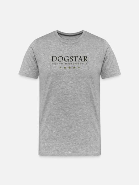 Dogstar, dogs feel good souls - Men's Premium Organic T-Shirt - heather grey