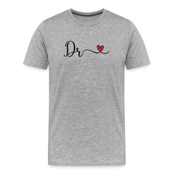 Dr - T-shirt bio Premium Homme - gris chiné - Devant - Damien (186cm)