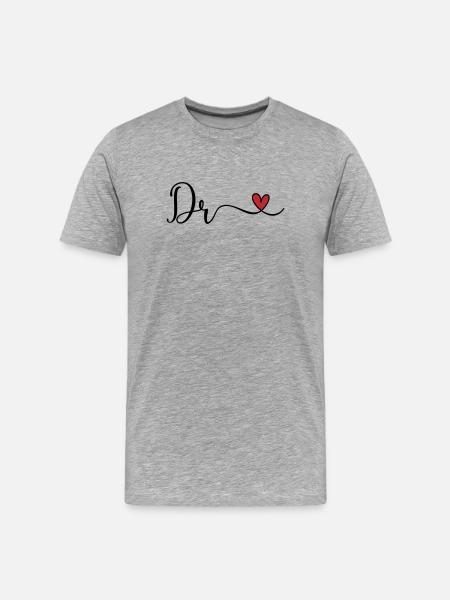 Dr - Men's Premium Organic T-Shirt - heather grey