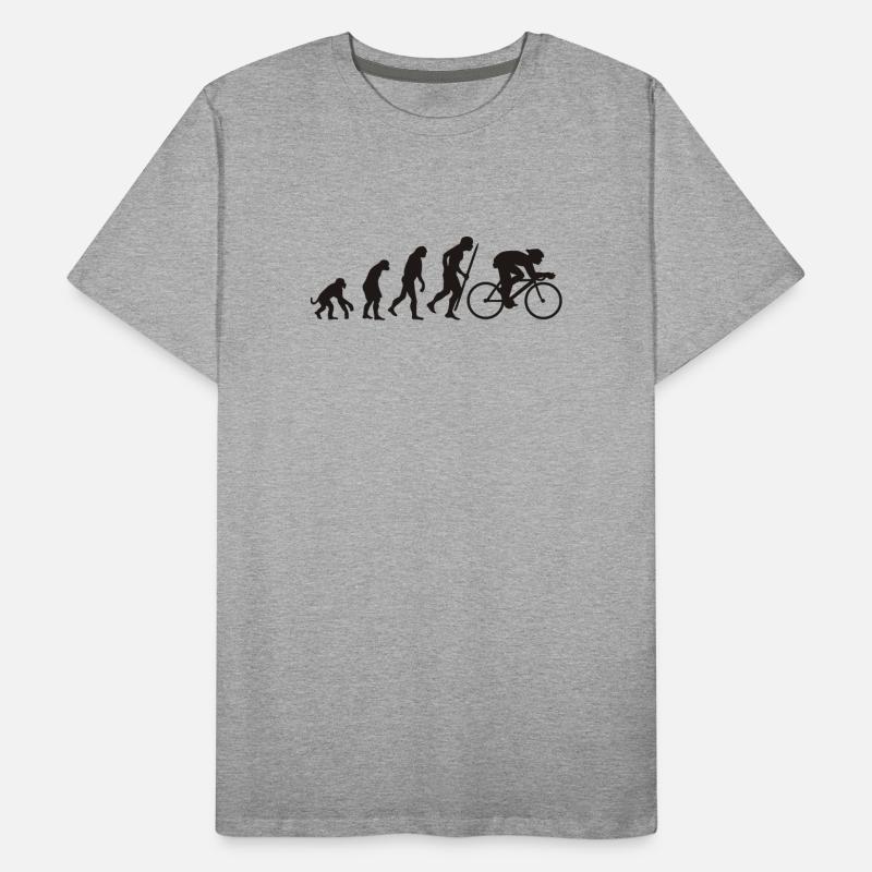 Evolution du cyclisme T-shirt bio Premium Homme