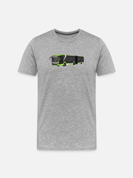 Bus, school bus, bus driver - Men's Premium Organic T-Shirt - heather grey