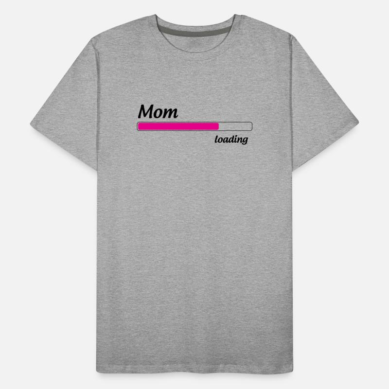 Mom loading... Please Wait - Mother-to-be Men's Premium Organic T-Shirt
