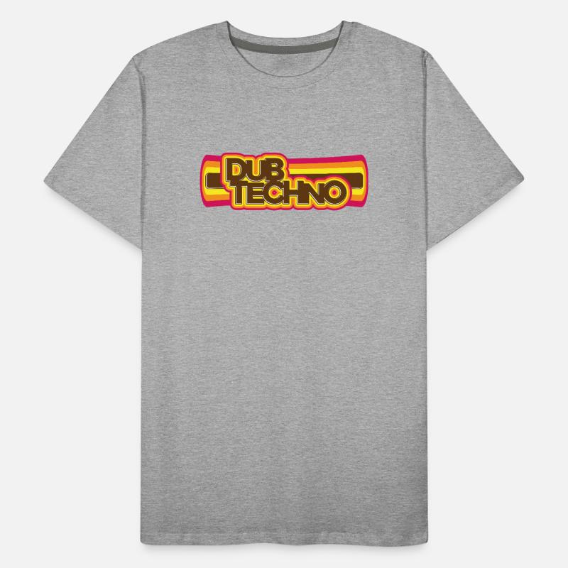 Dub Techno Retro Psychedelia Männer Premium Bio T-Shirt