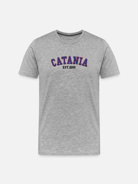 Catania Est. 2005 - Men's Premium Organic T-Shirt - heather grey