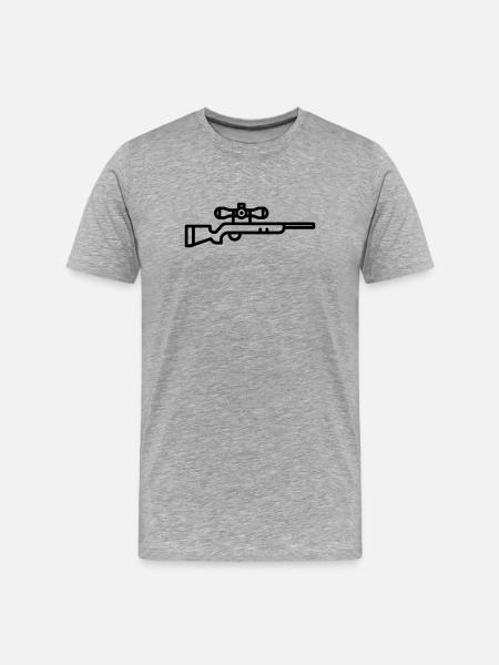 Sniper - T-shirt bio Premium Homme - gris chiné