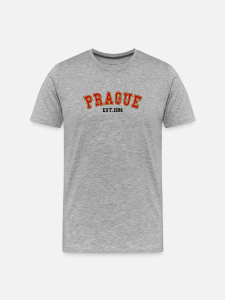 Prague Est. 1996 - Men's Premium Organic T-Shirt - heather grey