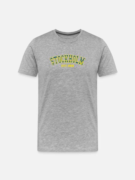 Stockholm Est. 2006 - Men's Premium Organic T-Shirt - heather grey