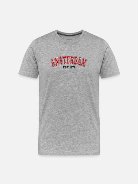 Amsterdam Est. 1976 - T-shirt bio Premium Homme - gris chiné