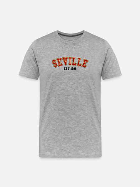 Seville Est. 1986 - Men's Premium Organic T-Shirt - heather grey