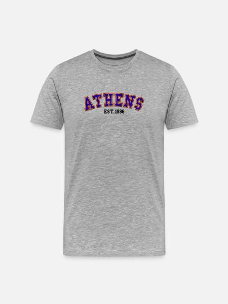 Athens Est. 1996 - Men's Premium Organic T-Shirt - heather grey