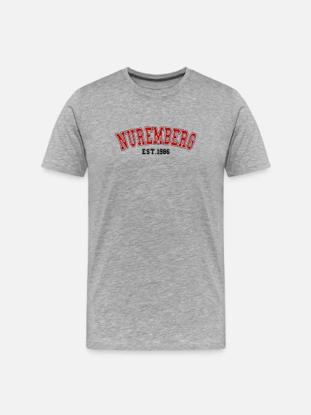 Nuremberg fondée en 1986 - T-shirt bio Premium Homme - gris chiné