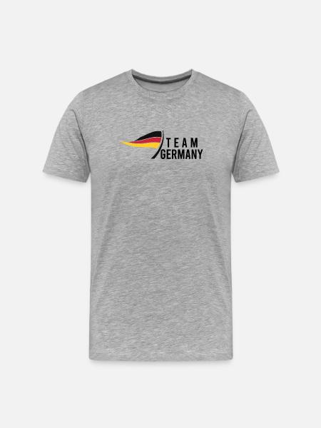 Team Germany - Men's Premium Organic T-Shirt - heather grey