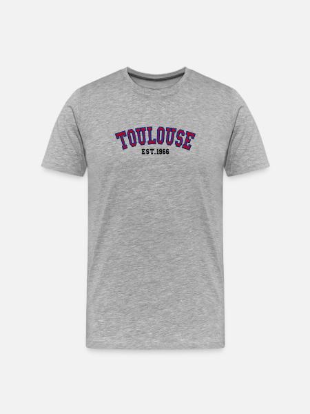 Toulouse Est. 1966 - Men's Premium Organic T-Shirt - heather grey