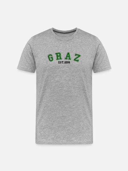 Graz Est. 2006 - Men's Premium Organic T-Shirt - heather grey