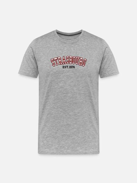 Strasbourg Est. 1976 - Men's Premium Organic T-Shirt - heather grey
