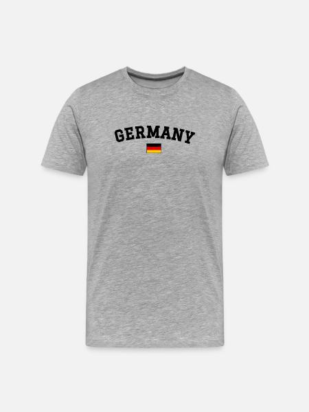 Spain Flag Design English Black - Men's Premium Organic T-Shirt - heather grey