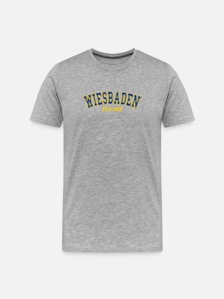 Wiesbaden Est. 1976 - Men's Premium Organic T-Shirt - heather grey