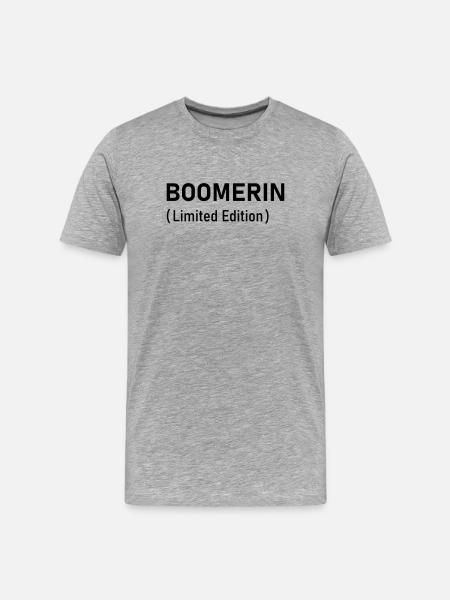 Édition limitée Boomerin - T-shirt bio Premium Homme - gris chiné