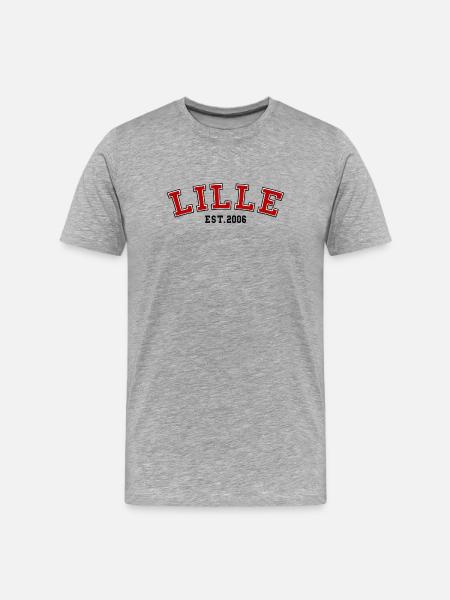 Lille Est. 2006 - Men's Premium Organic T-Shirt - heather grey