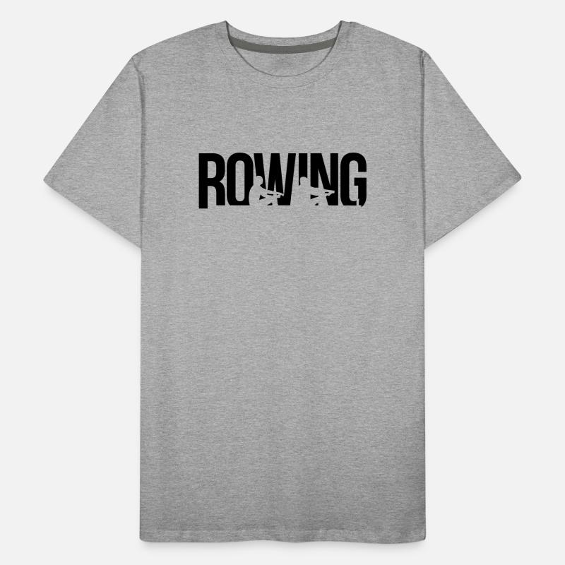 rowing aviron T-shirt bio Premium Homme