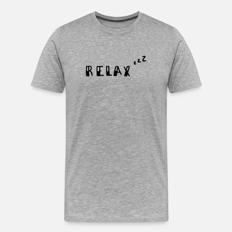Relax - Männer Premium Bio T-Shirt - Grau meliert