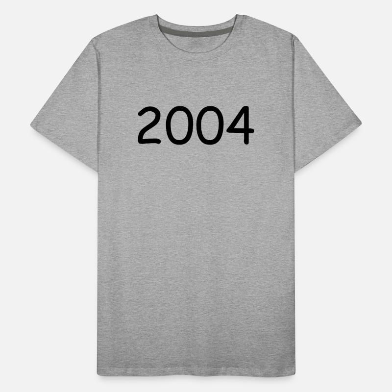 2004 20e anniversaire année noir T-shirt bio Premium Homme