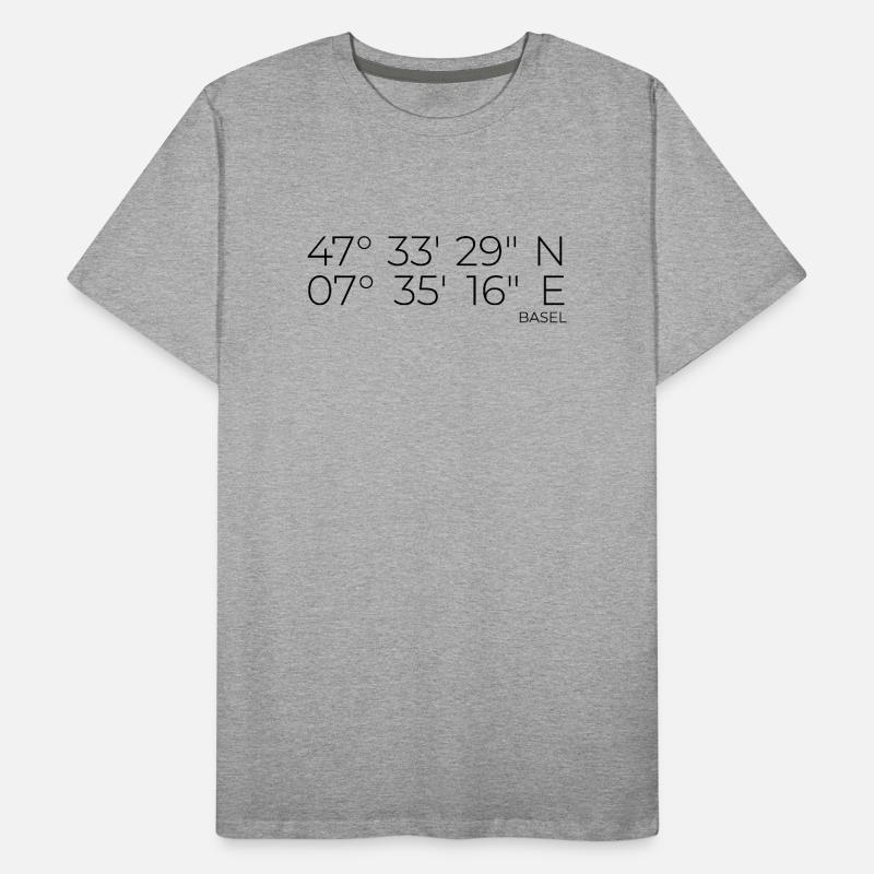 coordinates Basel Men's Premium Organic T-Shirt