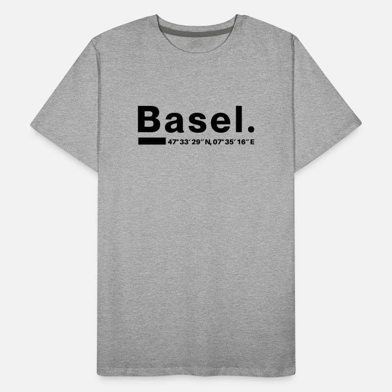 Basel Coordinates Men's Premium Organic T-Shirt