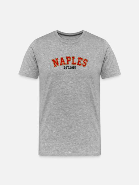 Naples Est.1995 - T-shirt bio Premium Homme - gris chiné