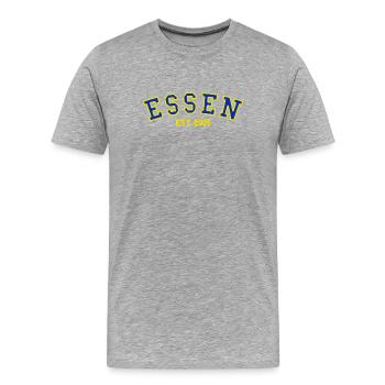 Essen Est. 2005 - T-shirt bio Premium Homme - gris chiné - Devant - Damien (186cm)