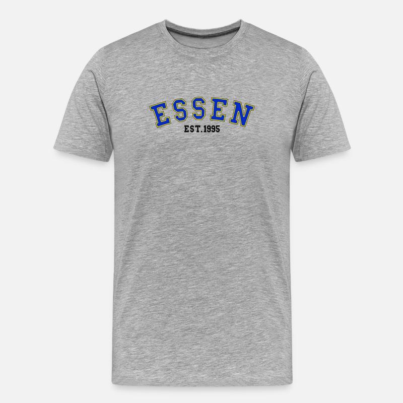 Essen Est. 1995 - Männer Premium Bio T-Shirt - Grau meliert