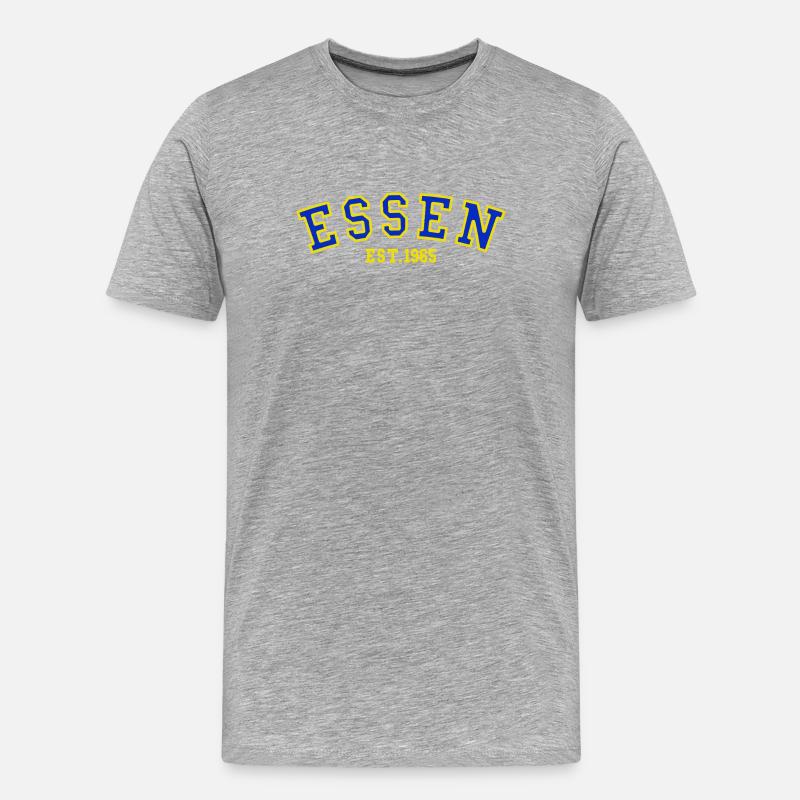 Essen Est. 1965 - Männer Premium Bio T-Shirt - Grau meliert