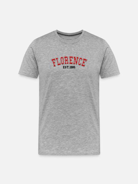 Florence Est. 1985 - Men's Premium Organic T-Shirt - heather grey