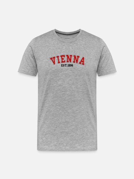 Vienna Est. 1996 - Men's Premium Organic T-Shirt - heather grey
