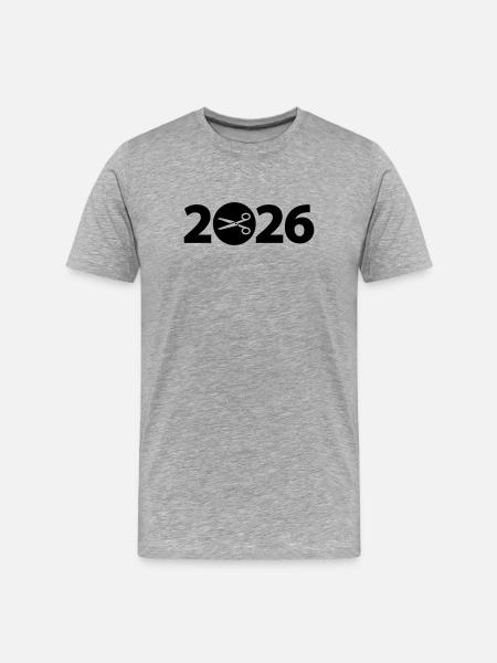 Tailor 2026, Handwork 2026 - T-shirt bio Premium Homme - gris chiné
