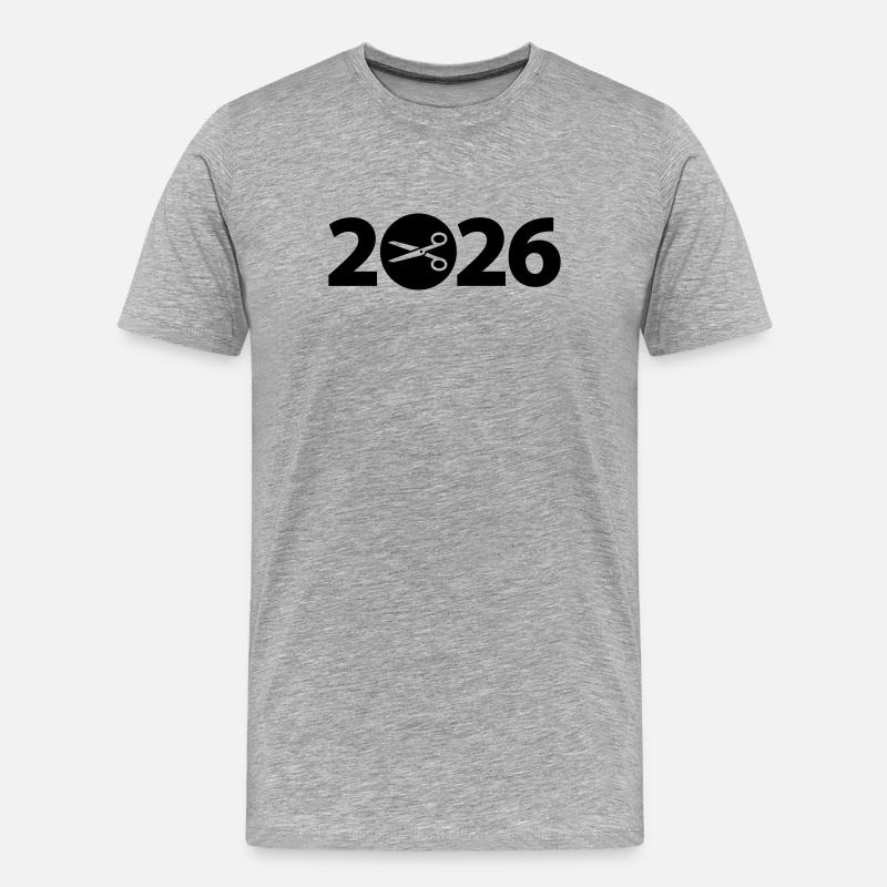 Schneider 2026, Handarbeit 2026 - Männer Premium Bio T-Shirt - Grau meliert