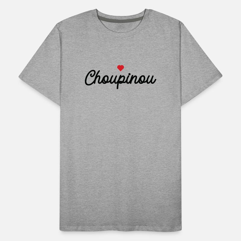 Choupinou Heart Script Men's Premium Organic T-Shirt