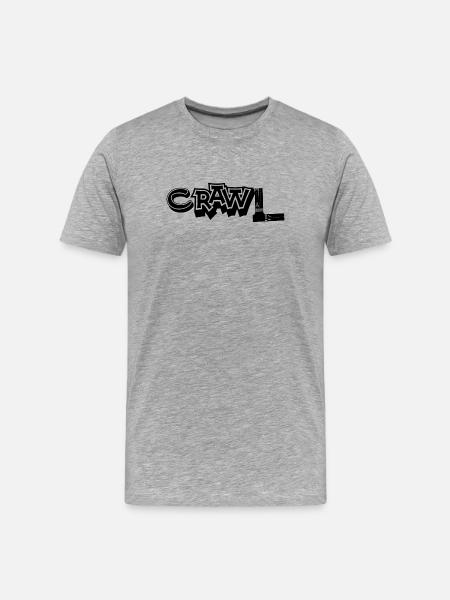 Crawl - Men's Premium Organic T-Shirt - heather grey