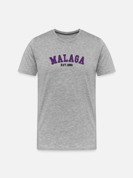 Malaga Est. 1986 - Men's Premium Organic T-Shirt - heather grey