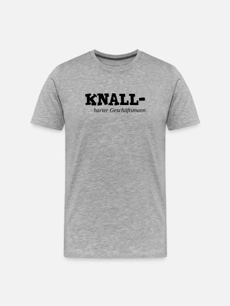 tough businessman - Men's Premium Organic T-Shirt - heather grey