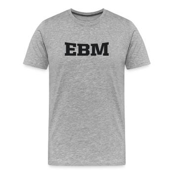 ebm - Männer Premium Bio T-Shirt - Grau meliert - Vorne - Damien (186cm)