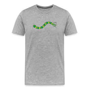 chenille - T-shirt bio Premium Homme - gris chiné - Devant - Damien (186cm)
