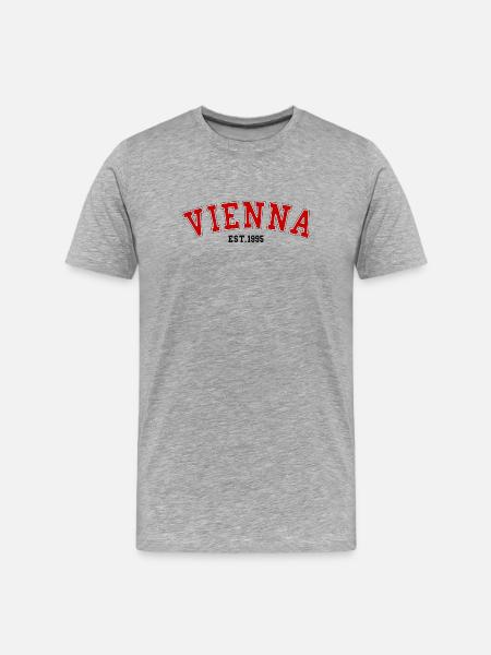 Vienna_Est_1995 - T-shirt bio Premium Homme - gris chiné